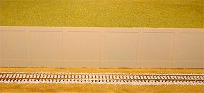 model train retaining wall
